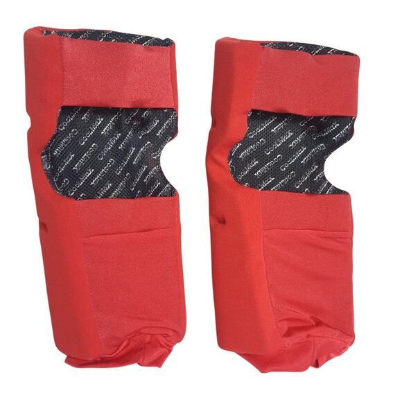 Nokona Women's Sliding Knee Pads Red Softball Fastpitch 2 piece - Picture 2 of 5